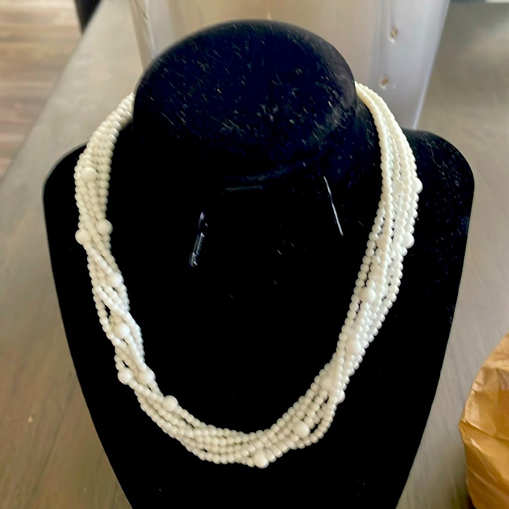 Napier Bead Necklace with Gold Clasp
